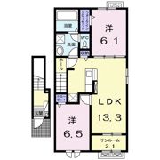 セレッソ手屋の間取り画像