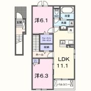 ユースハイム Ⅵの間取り画像