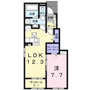 イルクオーレⅠの間取り画像