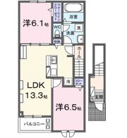 エトワール Bの間取り画像