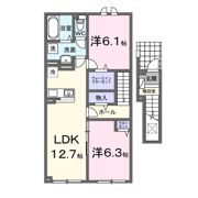 ペリエール Ⅰの間取り画像