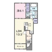 クレール丹波篠山 Ⅰの間取り画像