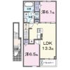 ラシア Ⅲの間取り画像