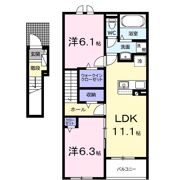 ベイサイドアクアBの間取り画像