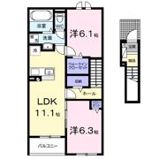 ベイサイドアクアBの間取り画像