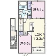 アドラブールBの間取り画像