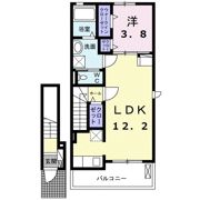EAST HILL Fの間取り画像