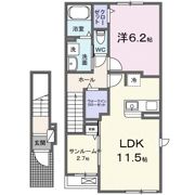 リヴェール カナデ Bの間取り画像