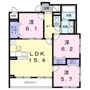 セキュリティ・アパートメントⅡの間取り画像