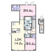 クレストコートⅠの間取り画像