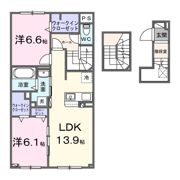 クレストコートⅡの間取り画像