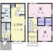 ヴィラ 茅ヶ崎の間取り画像