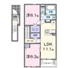 グレイスプリムローズBの間取り画像
