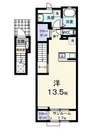 アドラブールDの間取り画像