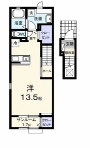 アドラブールDの間取り画像