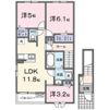 クライネス グリュックの間取り画像