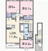 クライネス グリュックの間取り画像