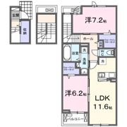 リバーサイド西山の間取り画像