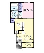 ベリッシモ ソーレの間取り画像