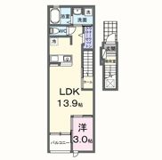 ドミールオカマエ Aの間取り画像
