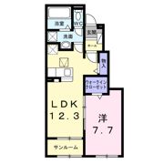 プリュニエ キャトルの間取り画像