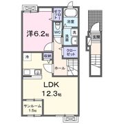 カルム メゾンの間取り画像