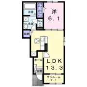 フィオーレⅠの間取り画像