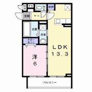 ウォーム八尾木の間取り画像