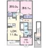 ビオルネ荒尾の間取り画像