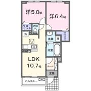 テラス西郷Aの間取り画像