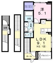 ブリュームⅠの間取り画像