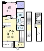 ブリュームⅡの間取り画像