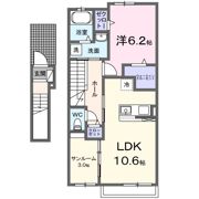 フィデール行橋Aの間取り画像