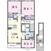 フィデール行橋Cの間取り画像