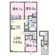 アーデルハイツ Aの間取り画像