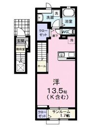 ガーデン ハウス イナバ Ⅱの間取り画像