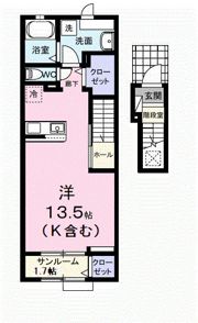ガーデン ハウス イナバ Ⅱの間取り画像