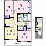 アット横小路の間取り画像