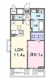 サニープレイス 一里山の間取り画像