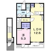 エヴァ グリーン ヴィラⅠの間取り画像