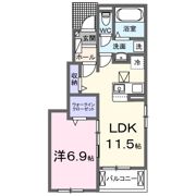 紫陽花Ⅸの間取り画像