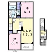 アーベイン西町の間取り画像