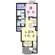 クラール南城 Bの間取り画像