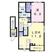 グレイス 八万の間取り画像
