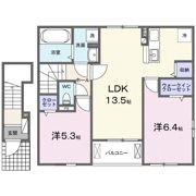 オークガーデン Ⅰの間取り画像