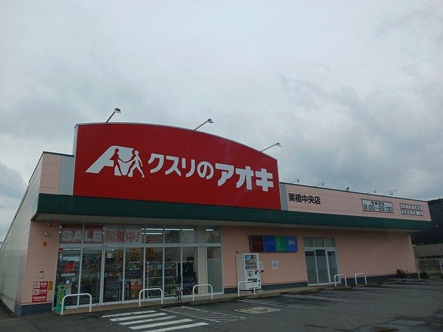 近くのクスリのアオキ栗橋中央店まで450m(徒歩6分)