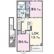 ベル・クールⅡの間取り画像