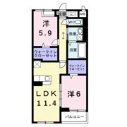 アイマコート 初芝の間取り画像