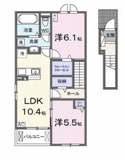 リーフⅡの間取り画像