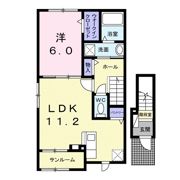 リアンファミリオⅣの間取り画像